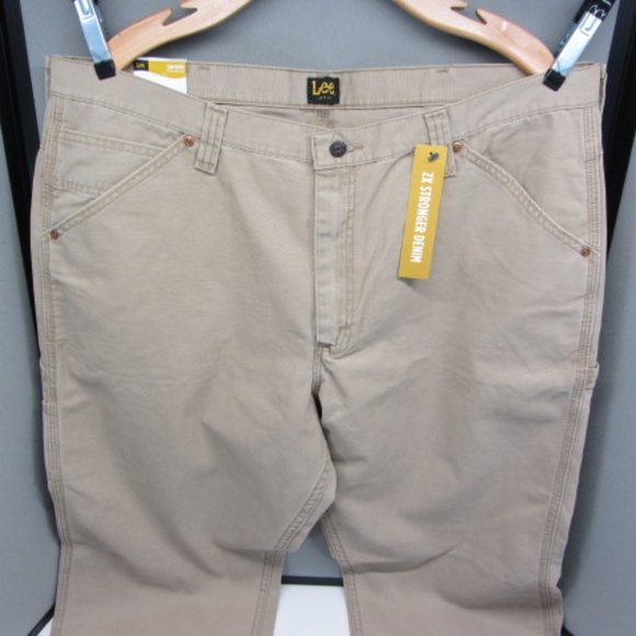 LEE Carpenter Straight Leg Pants. 2 Pair one NWT and one NWOT. Size 42 x 36. - Picture 3 of 12